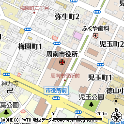 〒745-0000 山口県周南市（以下に掲載がない場合）の地図