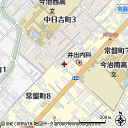 愛媛県今治市常盤町7丁目3-16周辺の地図