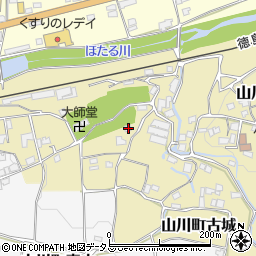 徳島県吉野川市山川町古城70周辺の地図