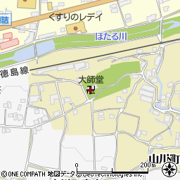 徳島県吉野川市山川町古城124周辺の地図