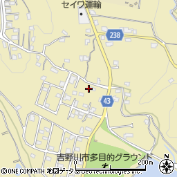 徳島県吉野川市川島町桑村626周辺の地図