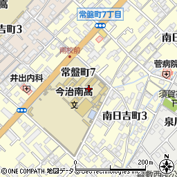 愛媛県立今治南高等学校周辺の地図
