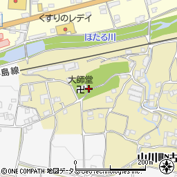 徳島県吉野川市山川町古城125周辺の地図
