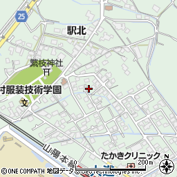 山口県防府市台道駅北574周辺の地図