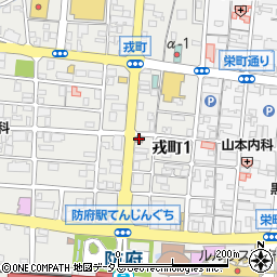 防府駅前郵便局周辺の地図
