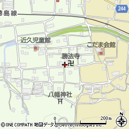 徳島県吉野川市川島町学近久248周辺の地図