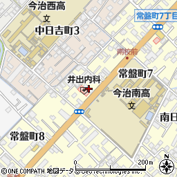 愛媛県今治市常盤町7丁目3-4周辺の地図