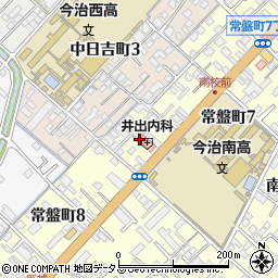 愛媛県今治市常盤町7丁目3周辺の地図