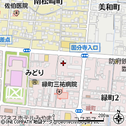 防府中央代行周辺の地図