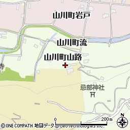 徳島県吉野川市山川町山路21周辺の地図