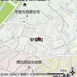 山口県防府市中泉町9-33周辺の地図