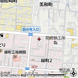 田村テント商会　緑町倉庫周辺の地図