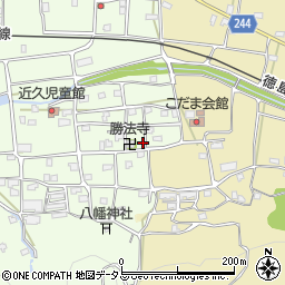 徳島県吉野川市川島町学近久220周辺の地図