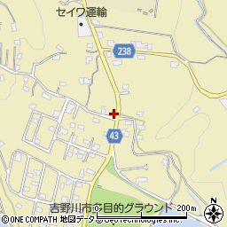 徳島県吉野川市川島町桑村周辺の地図