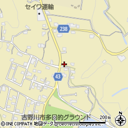 徳島県吉野川市川島町桑村521周辺の地図