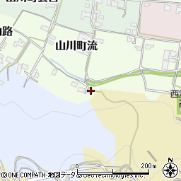 徳島県吉野川市山川町山路77周辺の地図