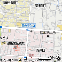 松屋防府店周辺の地図