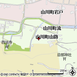 徳島県吉野川市山川町山路31周辺の地図