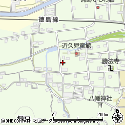 徳島県吉野川市川島町学近久152周辺の地図
