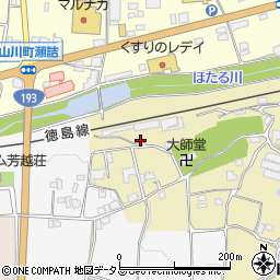 徳島県吉野川市山川町古城109周辺の地図