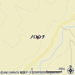 徳島県三好市池田町白地ノロウチ周辺の地図
