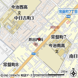 愛媛県今治市常盤町7丁目3-35周辺の地図