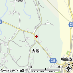 徳島県吉野川市川島町山田大塚43周辺の地図