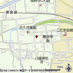 徳島県吉野川市川島町学近久254周辺の地図