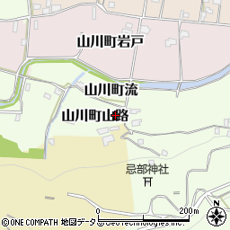 徳島県吉野川市山川町山路19周辺の地図