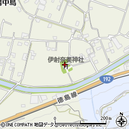 徳島県美馬市穴吹町三島舞中島52周辺の地図