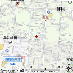 山口県防府市酢貝1周辺の地図