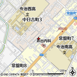 愛媛県今治市常盤町7丁目3-24周辺の地図