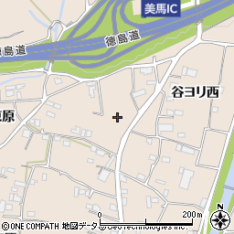 徳島県美馬市美馬町北東原周辺の地図