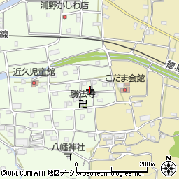 徳島県吉野川市川島町学近久227周辺の地図