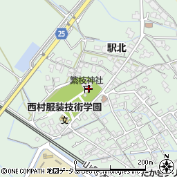 繁枝神社周辺の地図