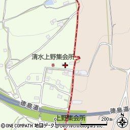 徳島県三好市三野町清水1489周辺の地図