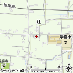 徳島県吉野川市川島町学辻97周辺の地図