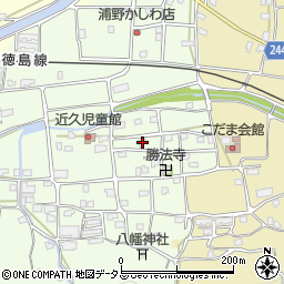 徳島県吉野川市川島町学近久257周辺の地図