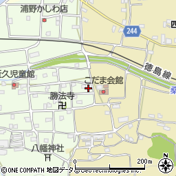 徳島県吉野川市川島町学近久214周辺の地図
