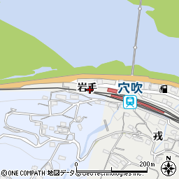 徳島県美馬市穴吹町穴吹岩手周辺の地図