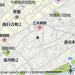 愛媛県今治市泉川町周辺の地図