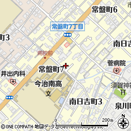 愛媛県今治市常盤町7丁目1-27周辺の地図
