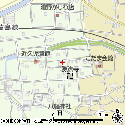 徳島県吉野川市川島町学近久247周辺の地図
