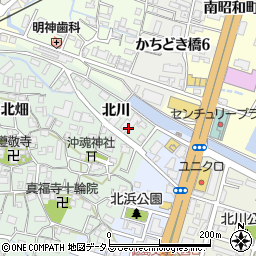 徳島県徳島市沖浜町（北川）周辺の地図