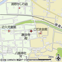 徳島県吉野川市川島町学近久周辺の地図
