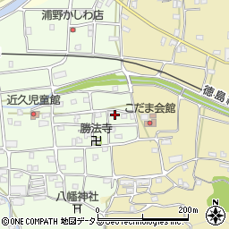 徳島県吉野川市川島町学（近久）周辺の地図