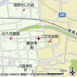 徳島県吉野川市川島町学近久209周辺の地図