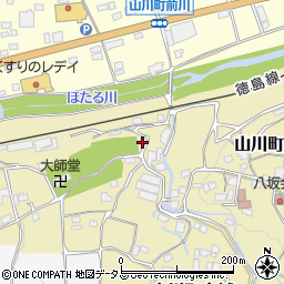 徳島県吉野川市山川町古城141周辺の地図