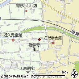 徳島県吉野川市川島町学近久208周辺の地図