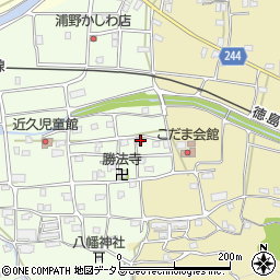 徳島県吉野川市川島町学近久208周辺の地図